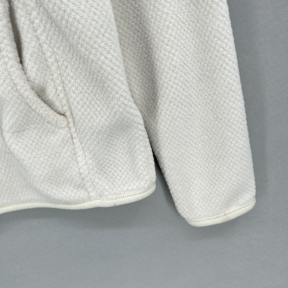 Patagonia Pullover Retool Snap-T Womens Small Polartec Pocket White Raw Linen - Picture 7 of 16